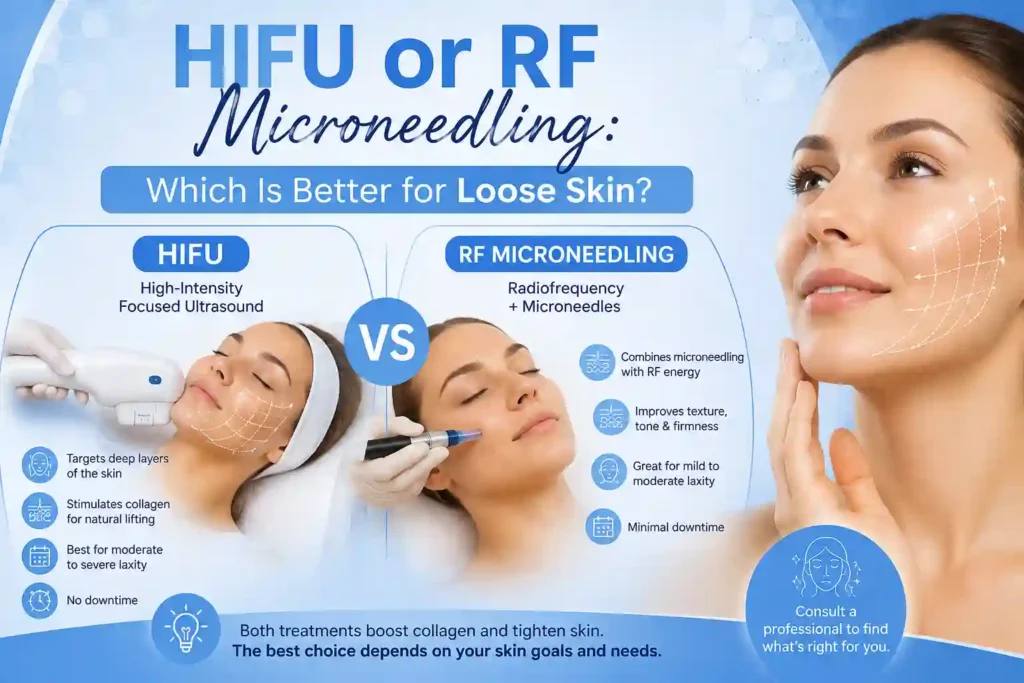 Lost the Weight but Not the Loose Skin? What You Should Know 2 HIFU or RF Microneedling: Which Is Better for Loose Skin Tilbury?